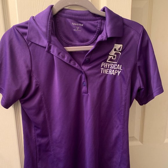 Scranton Physical Therapy Polo - Purple, Women's S - Picture 1 of 2